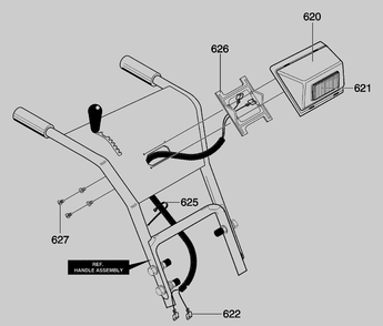 Headlight Diagram and Parts List for 629108X5B 2004 Briggs and Stratton Snow Blower